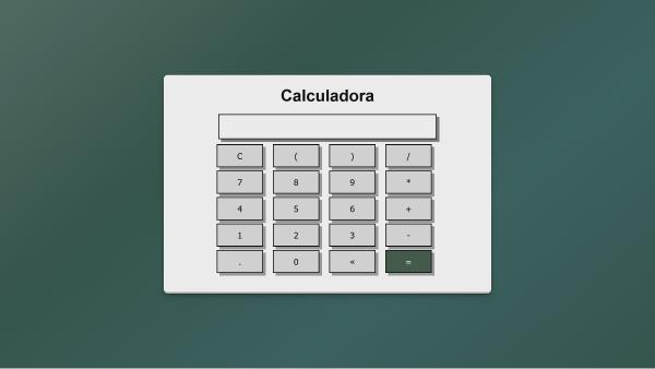 Capa do projeto Calculadora Web