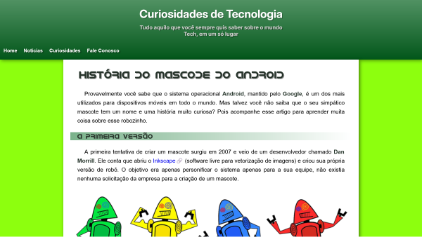 Capa do projeto Mini Projeto Android